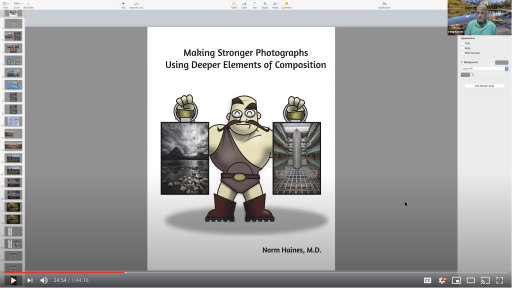 Making Stronger Photographs Using Deeper Elements of Composition video presentation